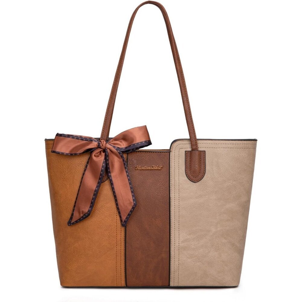Women Beige With Yellow Imported Top zipper Top Handle Satchel Purses Handbags